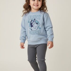Bluey Toddler 2-Piece Outfit Set Sweatshirt & Leggings Size 2T